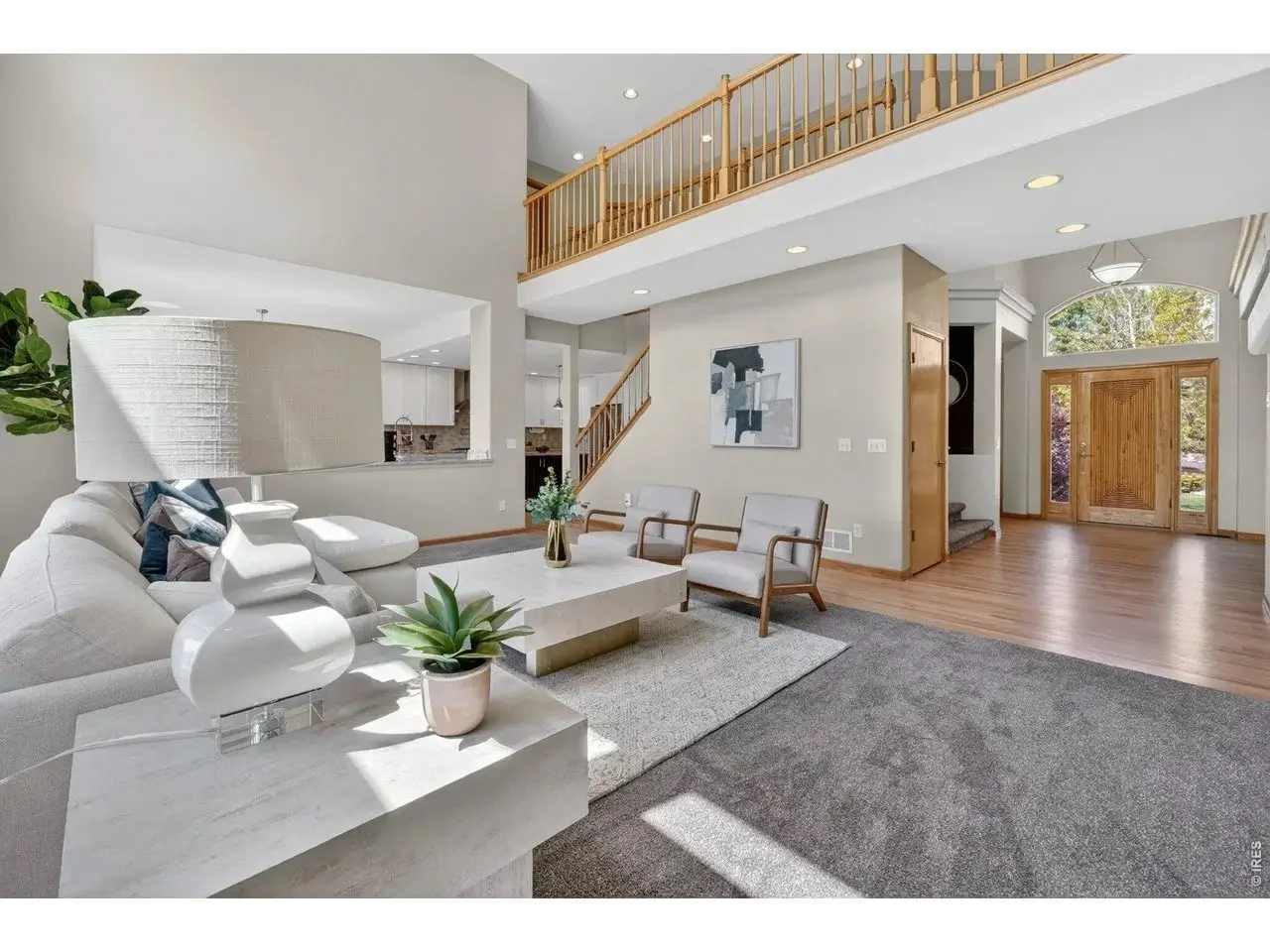 Gorgeous contemporary family room styled by STS Boulder Foothills