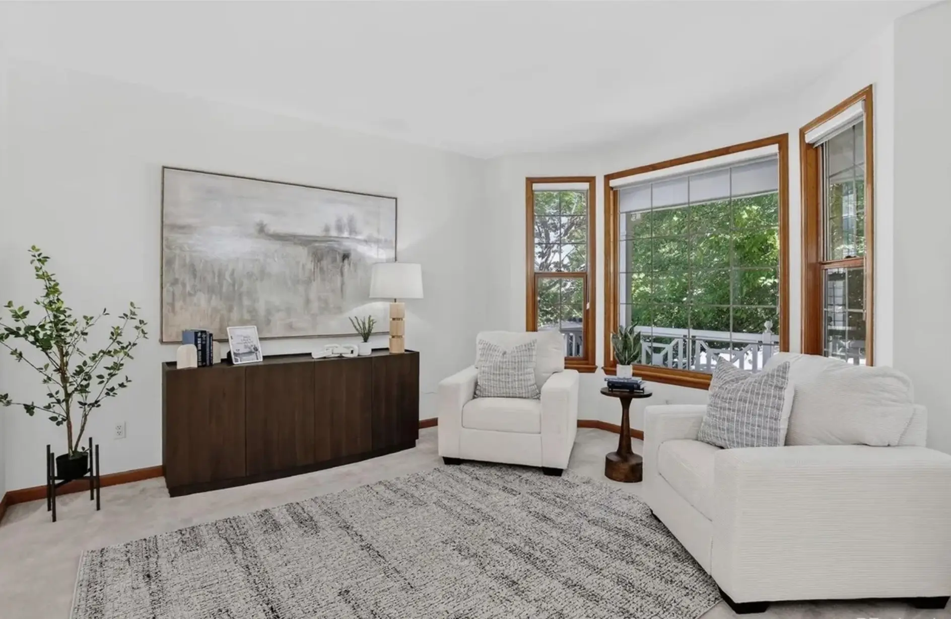 formal living room staged by STS Boulder foothills