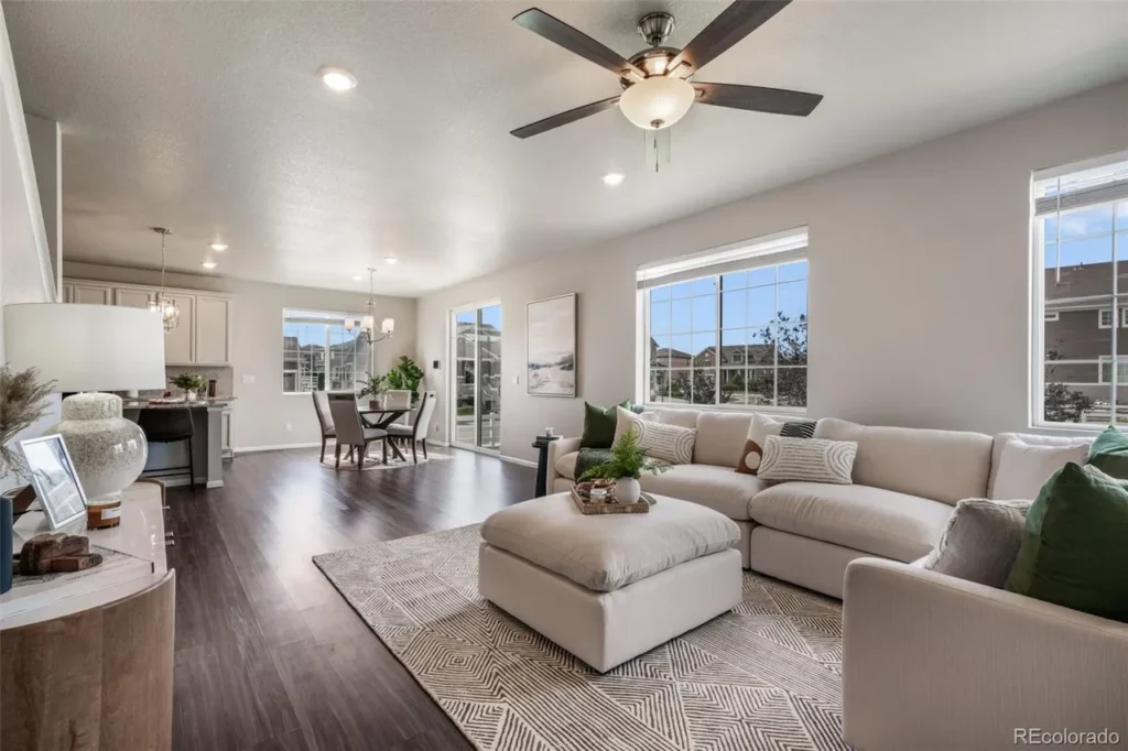 Professional home staging in brighton by sts boulder foothills family room