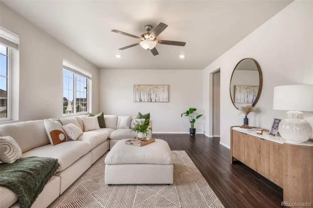 Professional home staging in brighton by sts boulder foothills family room